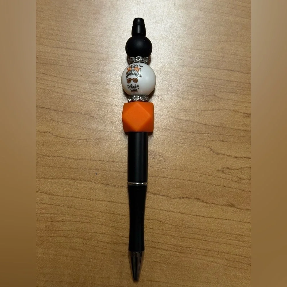 Spooky Mama Beaded Pen